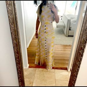 Cynthia Rowley Talia Jungle Sunset Gown, NWT, Sz 2